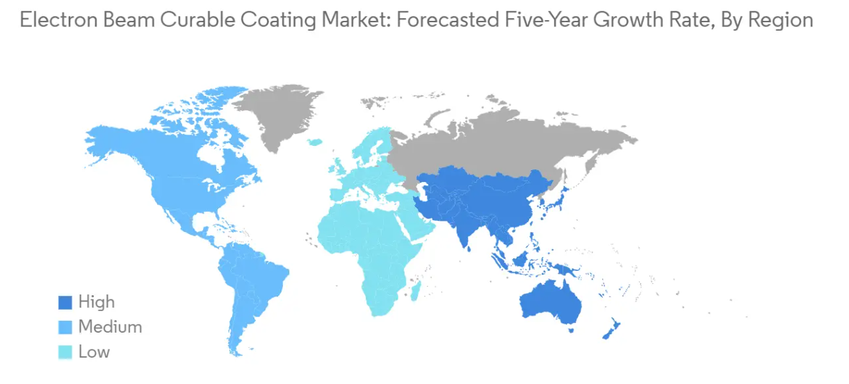 Market Analysis of Electron Beam Curable Coating Market: Forecasted Growth Rate by Region